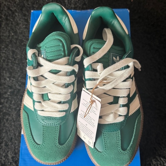 NWT Adidas Samba XLG J’Collegiate Green Core White. Sz.4.5Y/5.5W. OG box - Picture 4 of 9